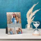 Chic Afstuderen Photo Collage op grijs Fotoplaat (Zijkant)