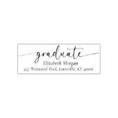 Chic Afstuderen retouradres Zelfinktende Stempel (Design)