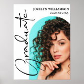 Chic Afstuderen Script Arch Foto Poster (Voorkant)