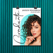 Chic Afstuderen Script Arch Foto Poster