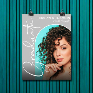 Chic Afstuderen Script Arch Foto Poster