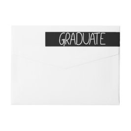 Chic Afstuderen Typography Black