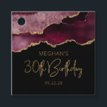Chic Agate Geode Burgundy Gold 30th Birthday Party Bedankjes Labels<br><div class="desc">Deze chic, glamoureus 30ste verjaardagsfeest, labels, hebben een waterverf afbeelding van een geo van een geit in de schaduw van geweerrood met faux goudglitter hoogtepunten. De woorden "30th Birthday" staan in faux Gold glitter in een decoratief modern handschrift. Pas het met de naam van de eer en de datum in...</div>
