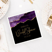 Chic Agate Geode Paars Gold Vrijgezellenfeest Servet