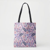 Chic AI Floral Canvas tas – trendy en ruim (Voorkant)