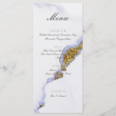 Chic Alcohol Ink Handgemaakte Glitter Gold Flat Me Menu (Voorkant)