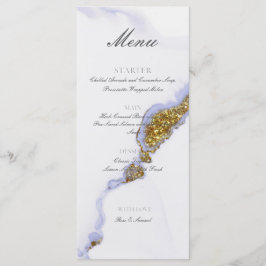 Chic Alcohol Ink Handgemaakte Glitter Gold Flat Me Menu