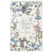 Chic Alice in Wonderland Fairytale Storybook Foto Kalender (Hoes)