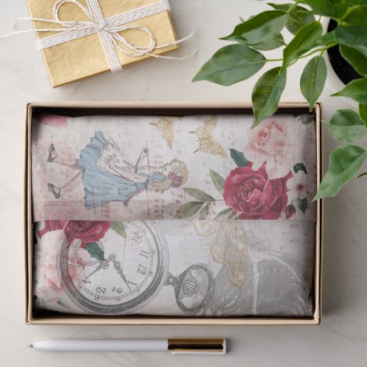 Chic Alice in Wonderland  ontkoppeling Tissuepapier (Geschenk)
