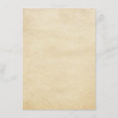 Chic  Alice in Wonderland Wedding Details Informatiekaartje (Achterkant)