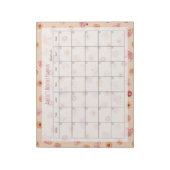Chic Alice 'Tea Party Mocha Maandelijkse Planner Notitieblok (Linkerzijde)