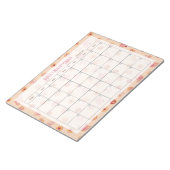 Chic Alice 'Tea Party Mocha Maandelijkse Planner Notitieblok (Schuin)