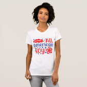 Chic All-American Meisje T-shirt (Voorkant volledig)
