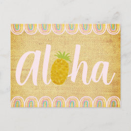 Chic Aloha Pineapple Uitnodiging Briefkaart
