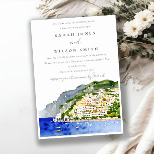 Chic Amalfi kust Italië Landschap Morgens na Kaart