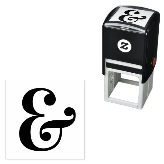 Chic Ampersand En-teken Zelfinktende Stempel (In situ)