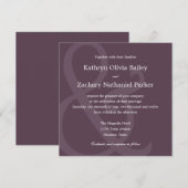 Chic Ampersand Wedding Invitations Kaart (Voorkant / Achterkant)