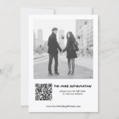 Chic and Whimsical Martini Glasses and Photo Save The Date (Achterkant)