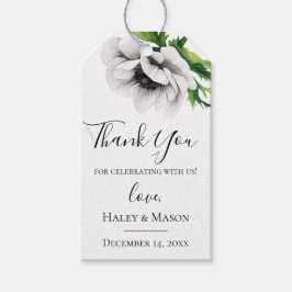 Chic Anemone bruiloft dank u cadeau Label Cadeaulabel