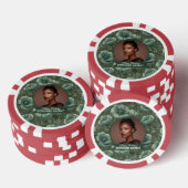 Chic Anemones 40e verjaardag Hedendaags Poker Chips (Opstapeling)