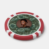Chic Anemones 40e verjaardag Hedendaags Poker Chips (Enkel)