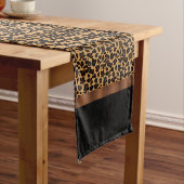 Chic Animal Leopard Print Korte Tafelloper (Voorbeeld)