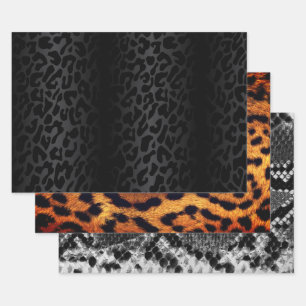 Chic Animal Print Collectie Inpakpapier Vel