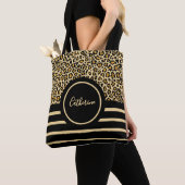 Chic Animal Skin Leopard Pattern  Tote Bag (Dichtbij)