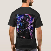 Chic Anime Print T-shirt: Vibrant Art Edition T-shirt (Achterkant)