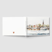 Chic Annapolis Maryland Waterverf bruiloft Gastenboek (Volledig)