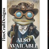Chic Anthropomorphic Steampunk Frog R4F Decoupage Tissuepapier
