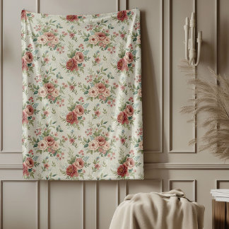 Chic Antiek Geïnspireerd Shabby Chic Sierlijke Blo Fleece Deken