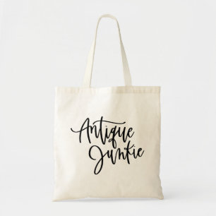Chic Antiek Liefhebber Schrift Tote Bag