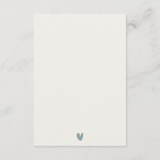 CHIC AQUA DUSKY BLUE GOLD AGATE WEDDING RECEPT INFORMATIEKAARTJE (Achterkant)