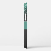 Chic Aqua Glitter Diamond High Hiel Naam Case-Mate iPhone Case (Achterkant / Rechts)