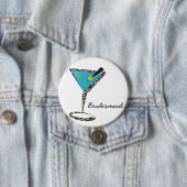chic aqua martini ronde button 7,6 cm (In situ)