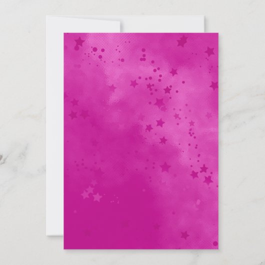 Chic aqua roze iriserende glitter bedankt kaart (Achterkant)