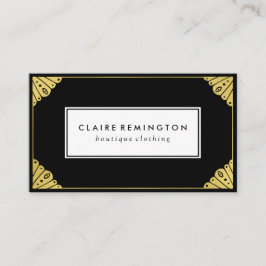 Chic Art Deco | Faux Gold Foil Visitekaartje