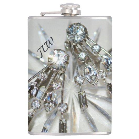 Chic  Art Deco Rhinestones Heupfles (Voorkant)