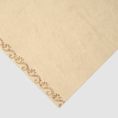 Chic Art Nouveau Gold en Roze Floral Tissuepapier (Detail)