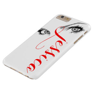 Chic Artsy Woman's Eyes Personalized Barely There iPhone 6 Plus Hoesje