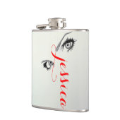 Chic Artsy Woman's Eyes Personalized Heupfles (Links)