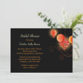 Chic Asian Style Lantern Vrijgezellenfeest Kaart (Staand voorkant)