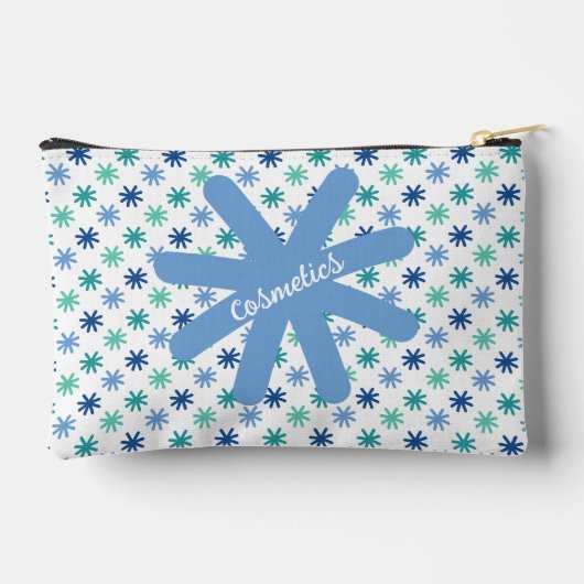 Chic AsteriskS Ocean Colours-Wit Bewerkbaar Klein Etui (Achterkant)