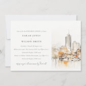 Chic Atlanta Georgia Landschap repetitie diner Kaart (Voorkant)