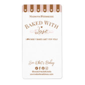 Chic Awing Baked With Love Deegroller Bakkerij Sti Etiket (Voorkant)