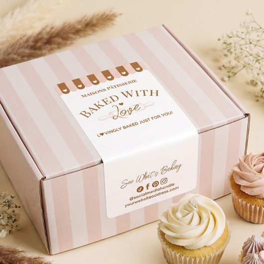 Chic Awing Baked With Love Deegroller Bakkerij Sti Etiket