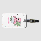 Chic Baby Flamingo, sterren, prinses Bagagelabel (Voorkant (horizontaal))