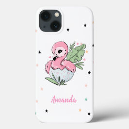 Chic Baby Flamingo, sterren, prinses Case-Mate iPhone Case