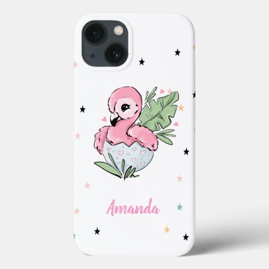Chic Baby Flamingo, sterren, prinses Case-Mate iPhone Case (Achterkant)